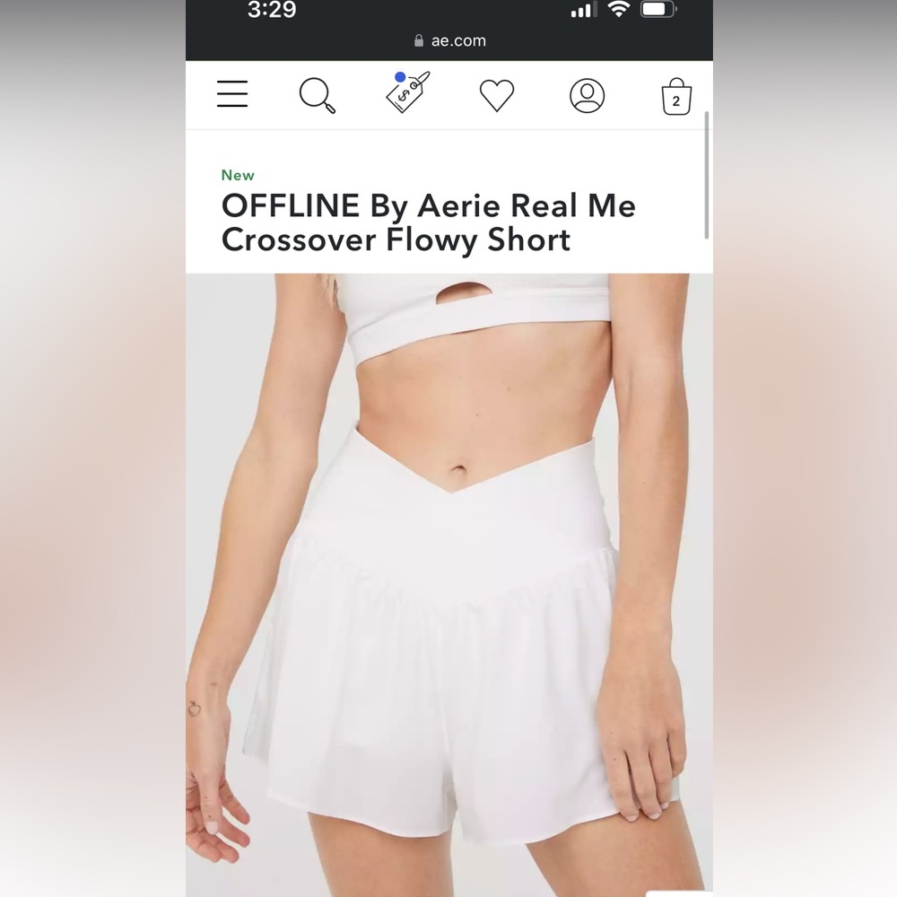 Aerie real me crossover shorts